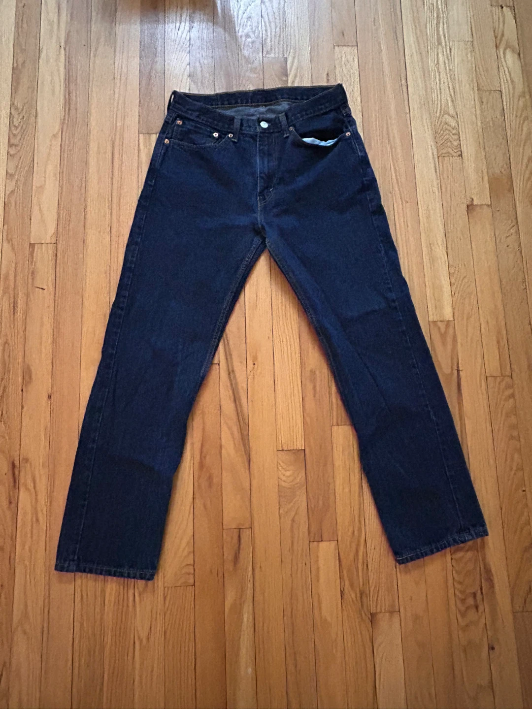 Levi's Dark Wash Straight Leg Jeans