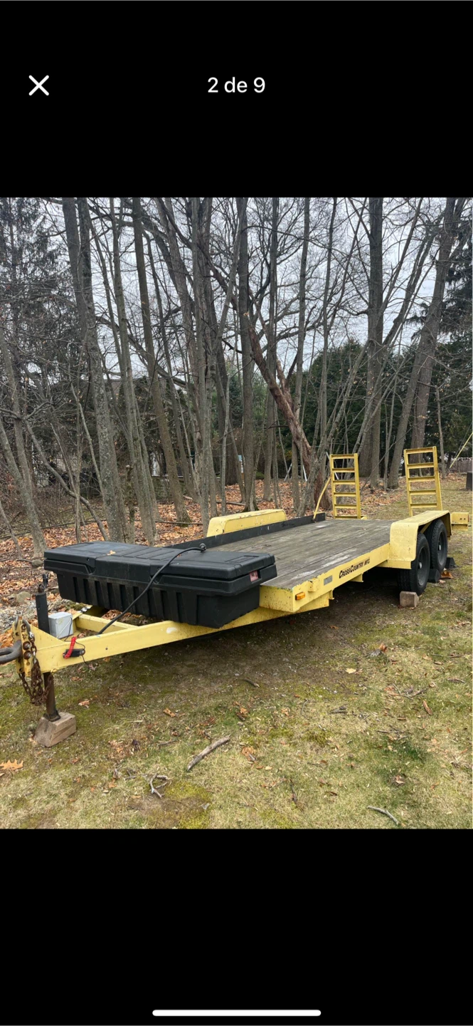 Cross Country MFG. Yellow Flatbed Trailer - photo 2