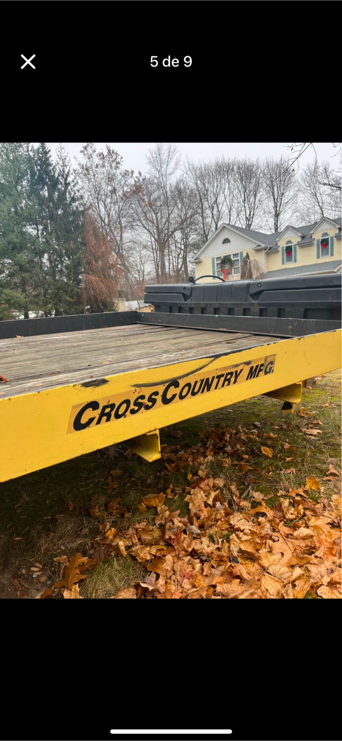 Cross Country MFG. Yellow Flatbed Trailer - photo 5