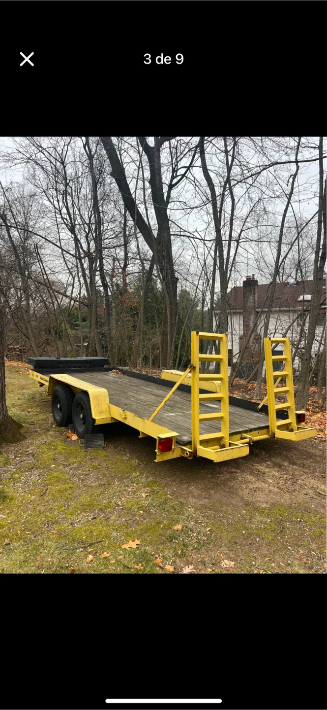 Cross Country MFG. Yellow Flatbed Trailer - photo 3