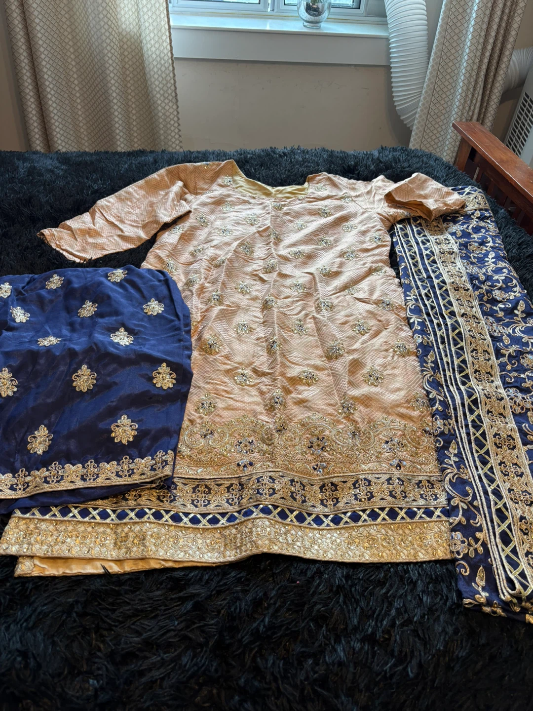 Embroidered Kurti Set with Dupatta