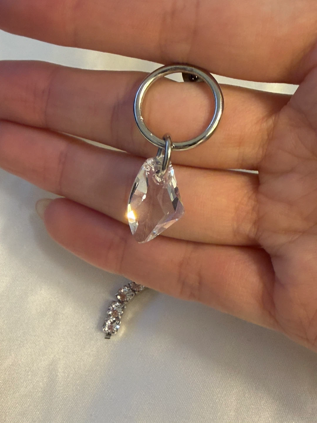 Justine Clenquet Earrings with Crystal and Chain - photo 5