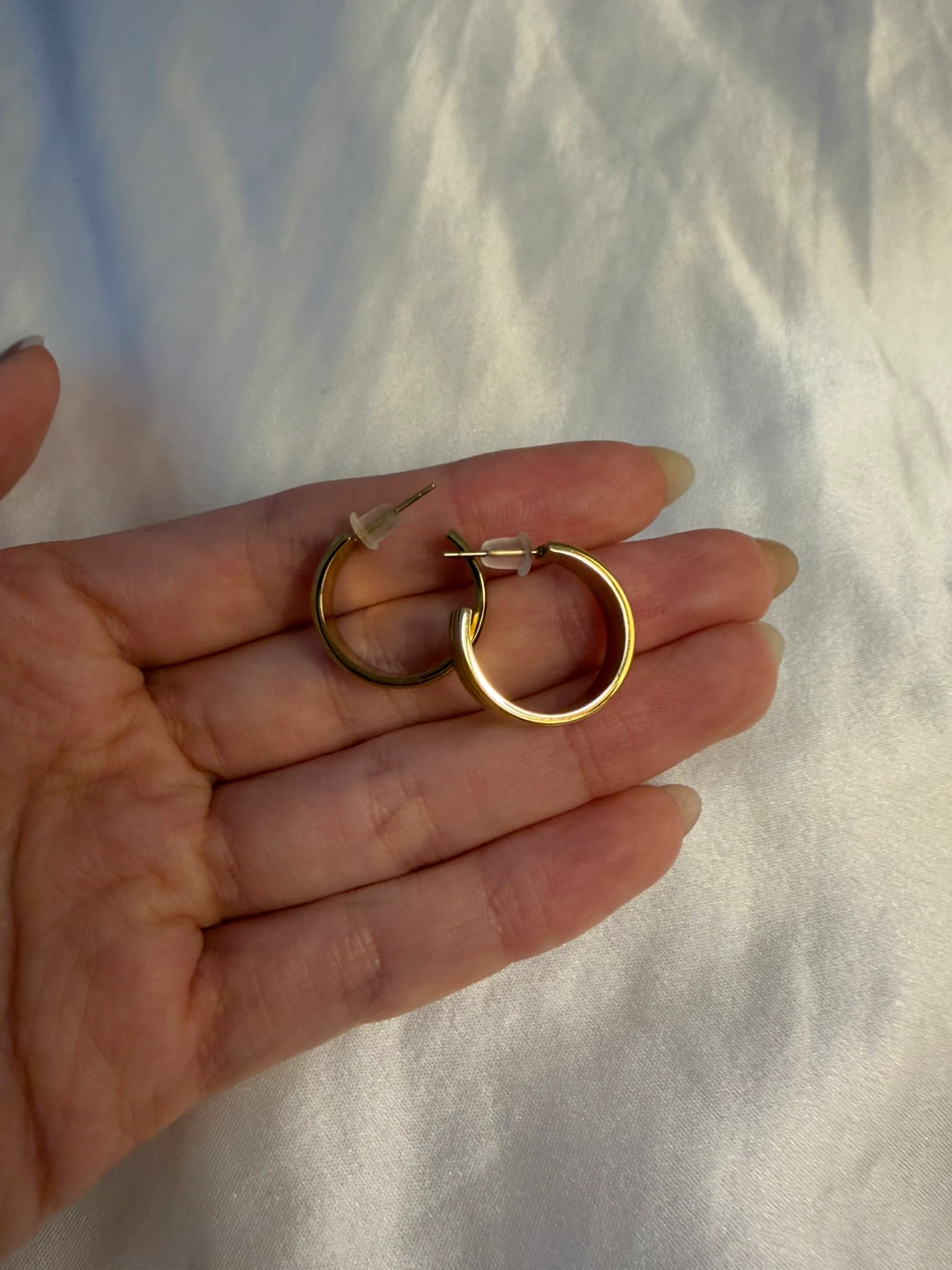 Gold-Tone Stacked Hoop Earrings - photo 3