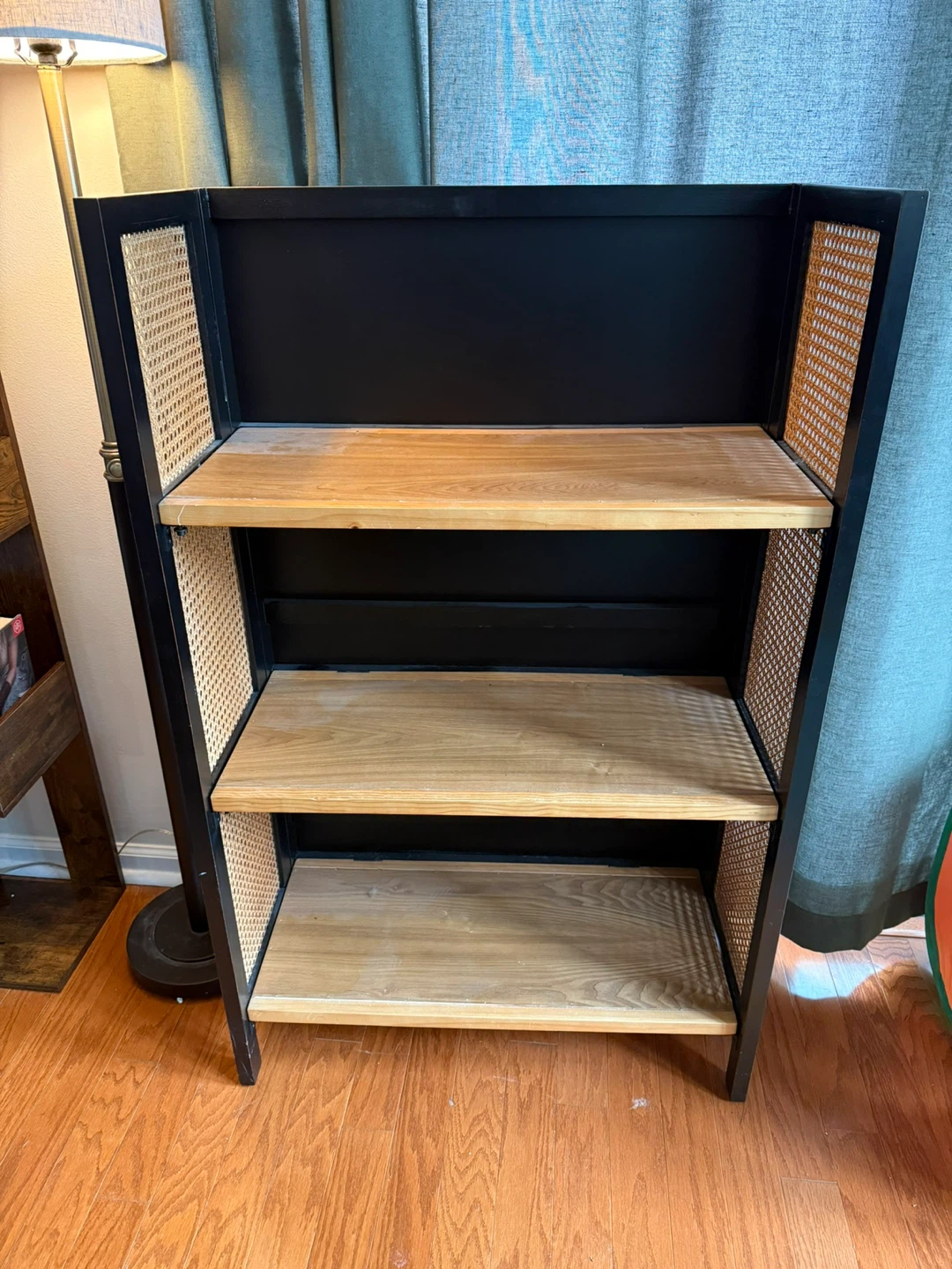 Black Cane Accent Bookshelf