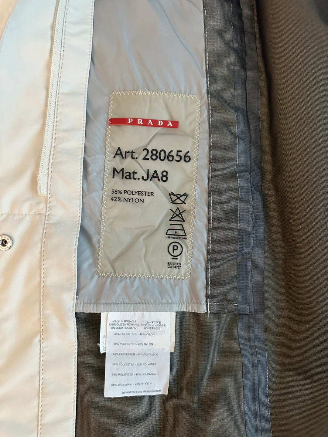 Prada Women's Beige Trench Coat - photo 3