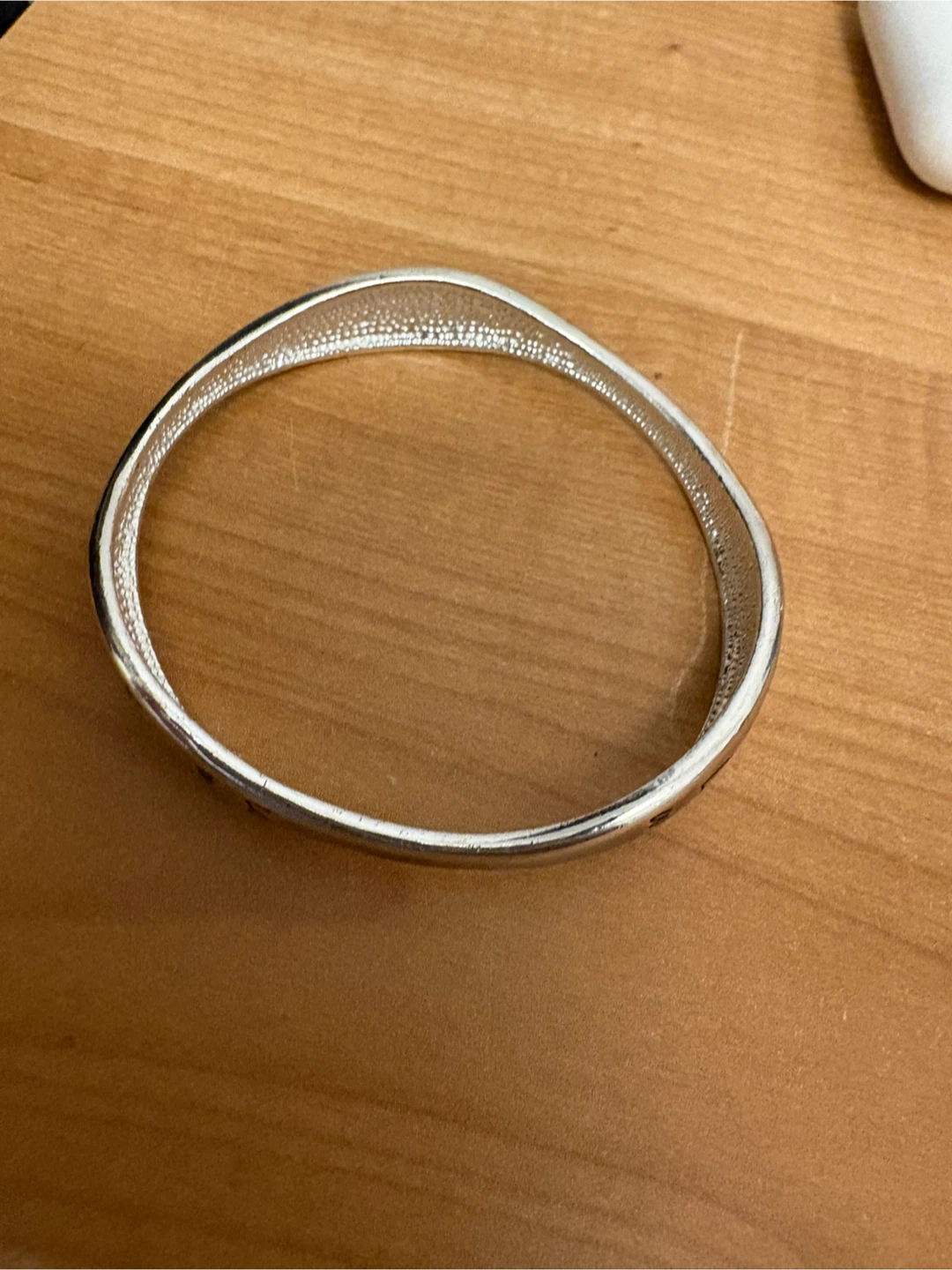 Silver Bangle Bracelet Love Laugh Live Well Inspirational Quote - photo 2