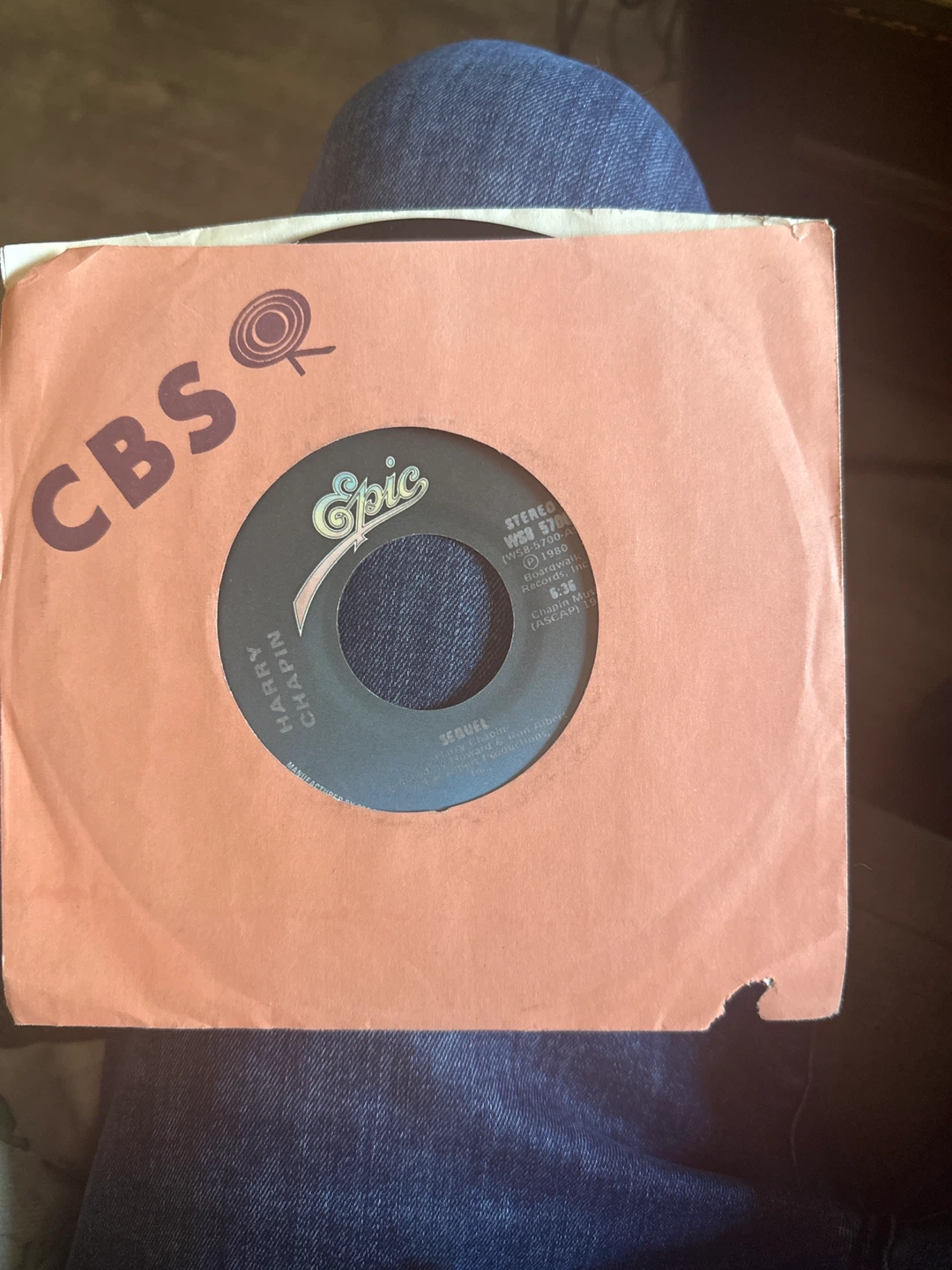 Harry Chapin Sequel 7" Vinyl Single