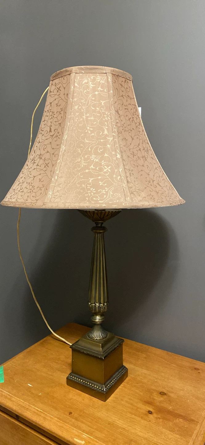 Table Lamp with Decorative Shade