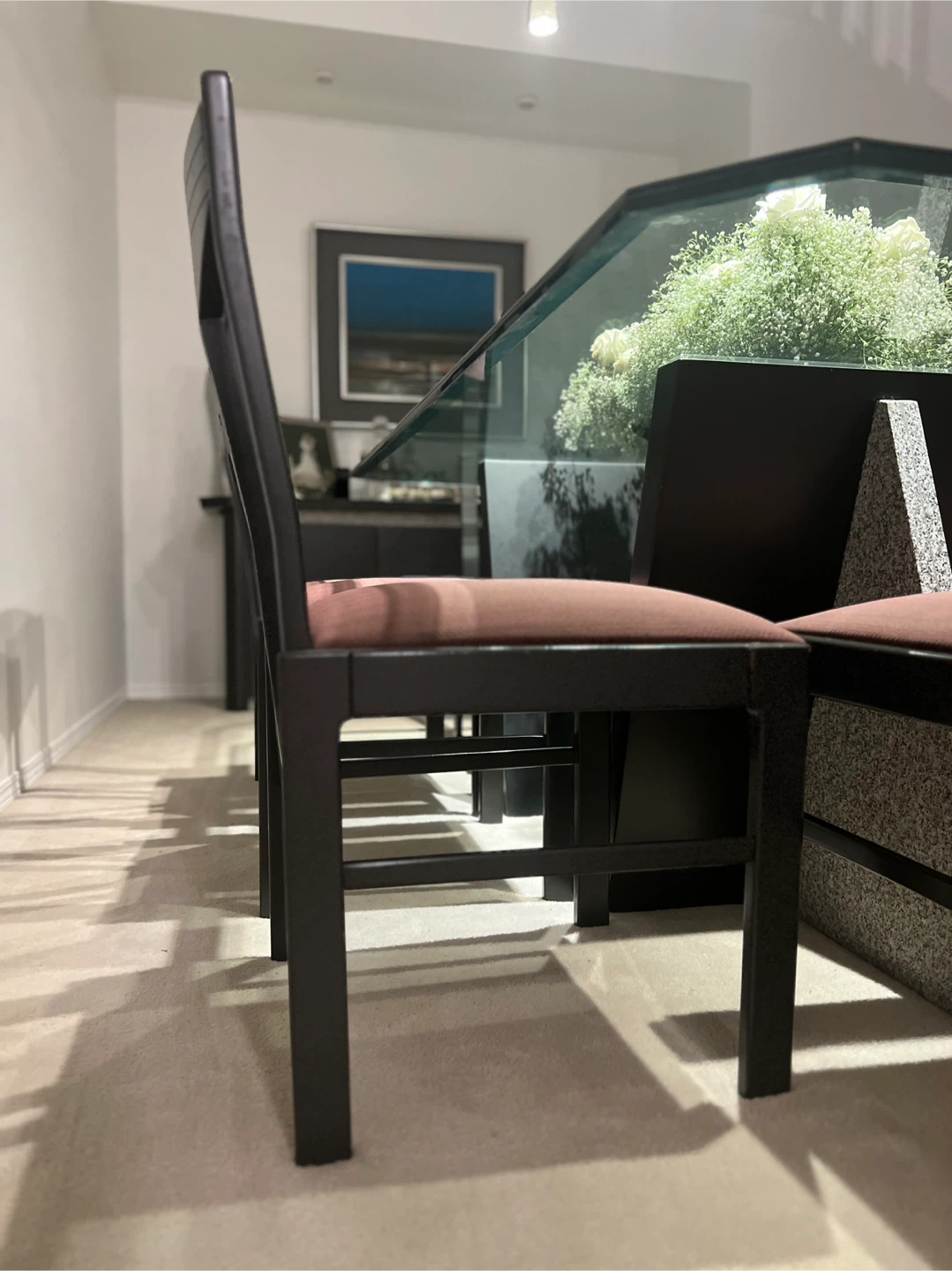 🧡Set of 5 Dining Chairs with Pink Upholstery - photo 4