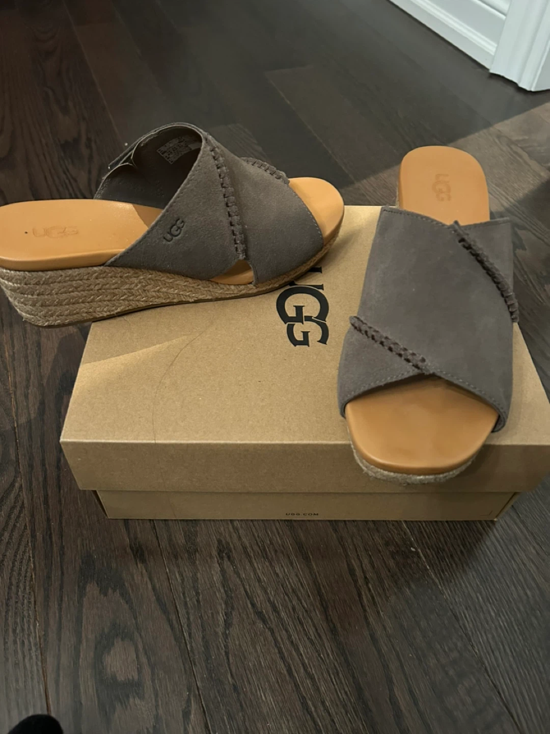 UGG W Taia Slide Wedge Sandals Size 8 - photo 2