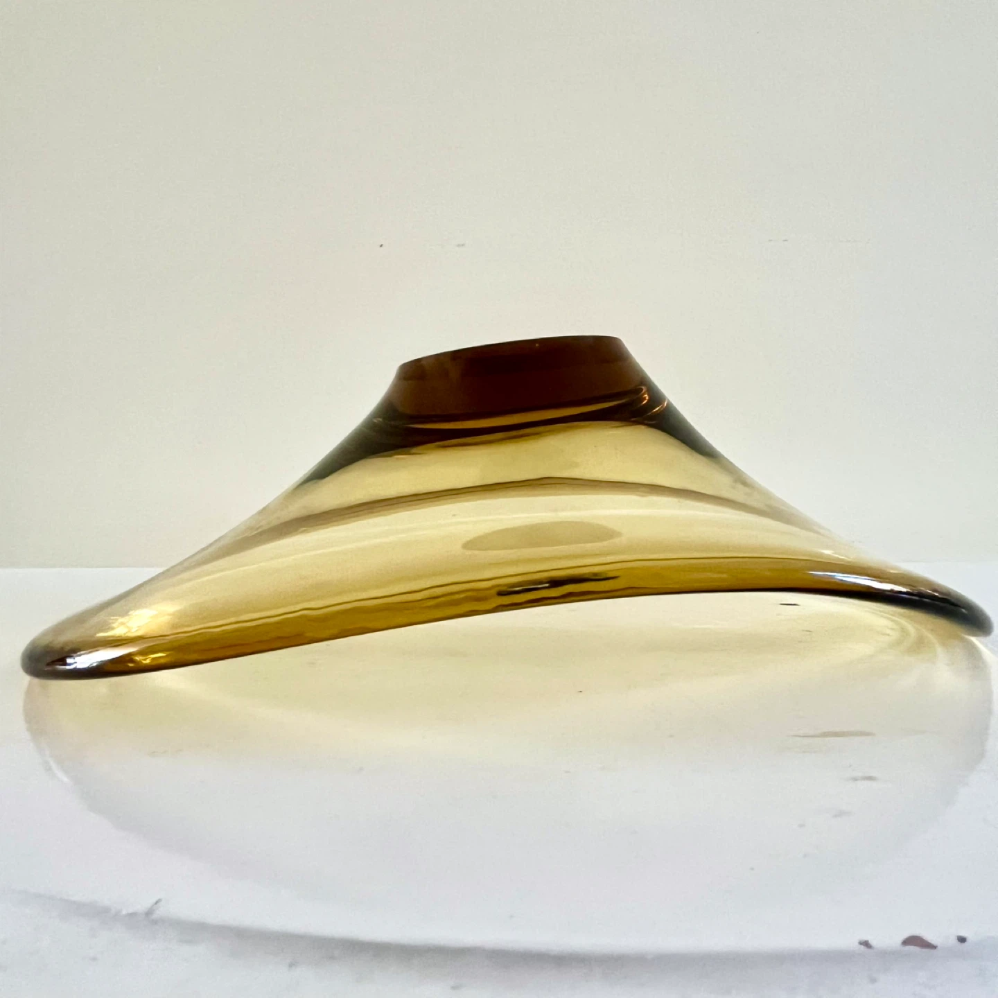 6 Danish MCM Amber Glass Bowls - photo 3