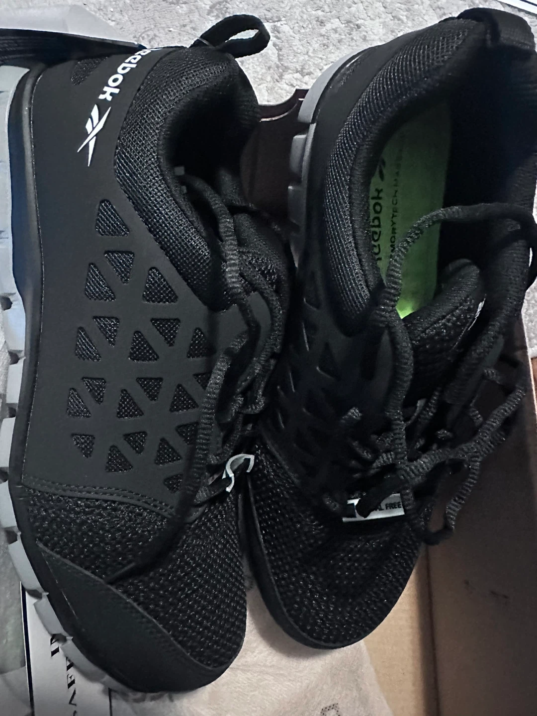 Reebok Sublite Black Cushion Work- Athletic work shoes