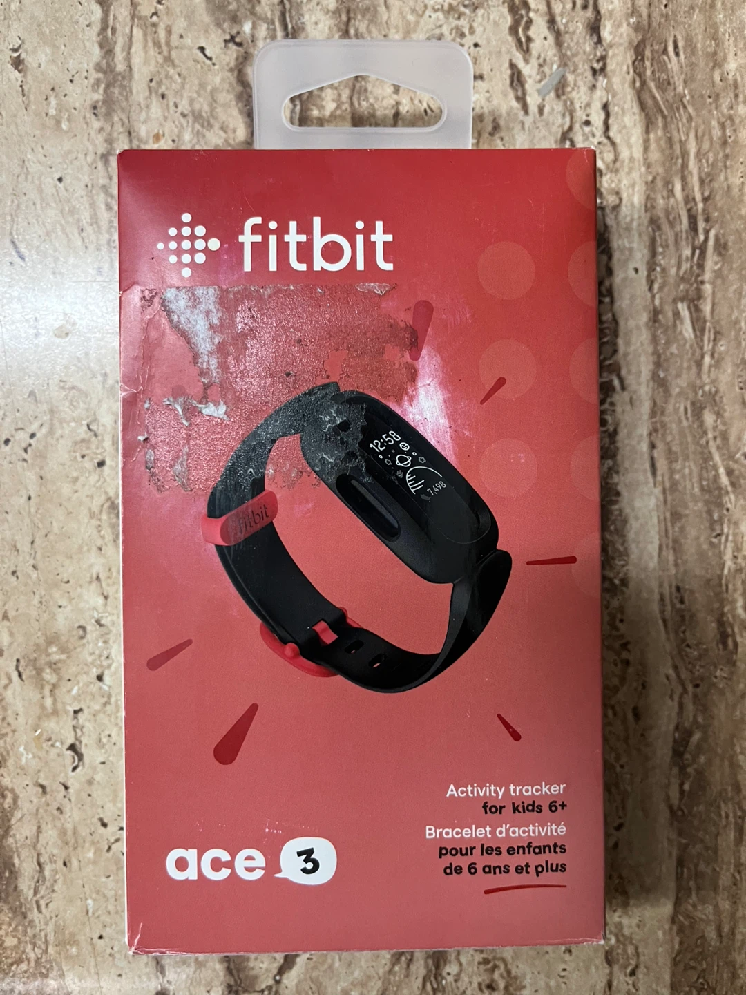 Fitbit Ace 3 Activity Tracker for Kids 6+ Black/Red