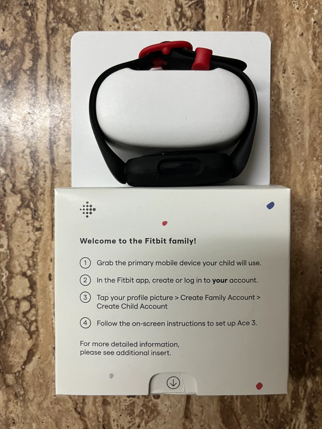 Fitbit Ace 3 Activity Tracker for Kids 6+ Black/Red - photo 3