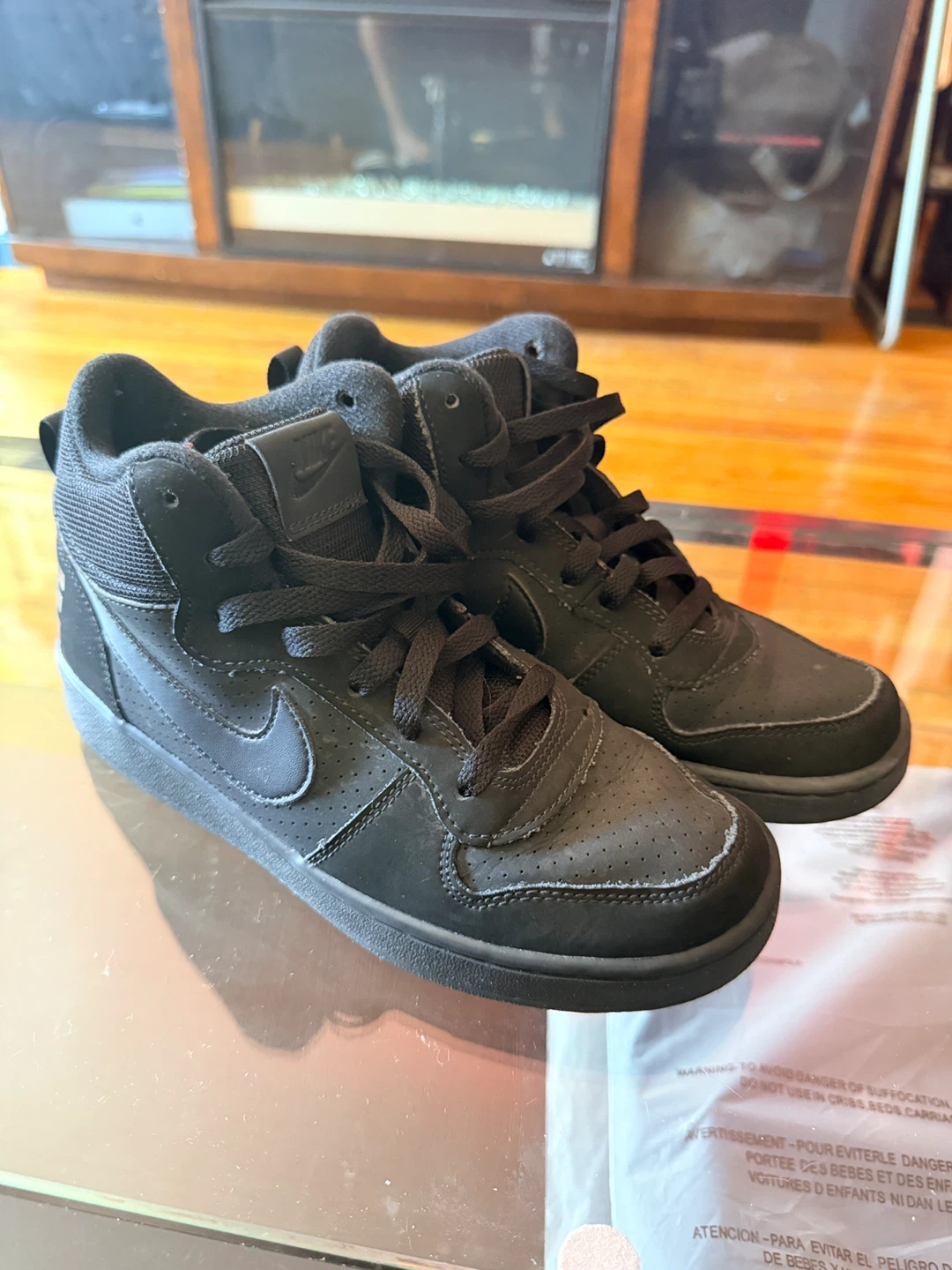 Nike Black High Top Sneakers - photo 4