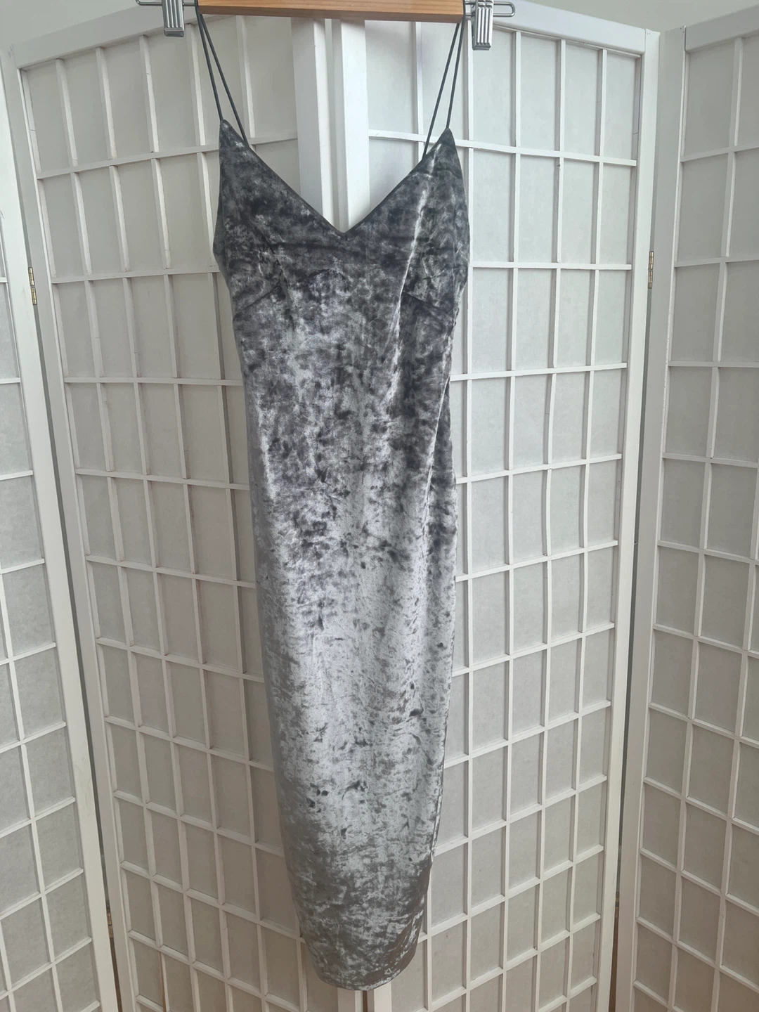 Crushed Velvet Slip Dress