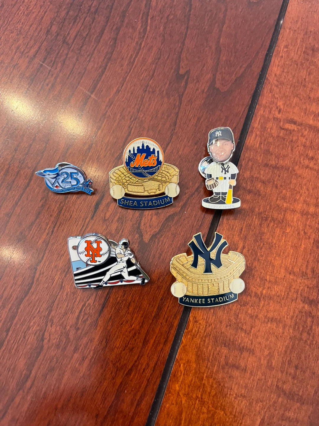 5 Baseball Pins