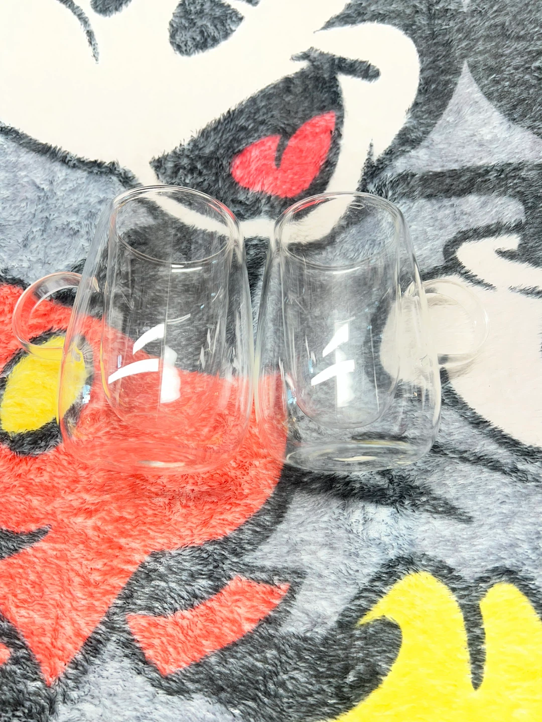 Set of 2 Double Wall Glass Mugs