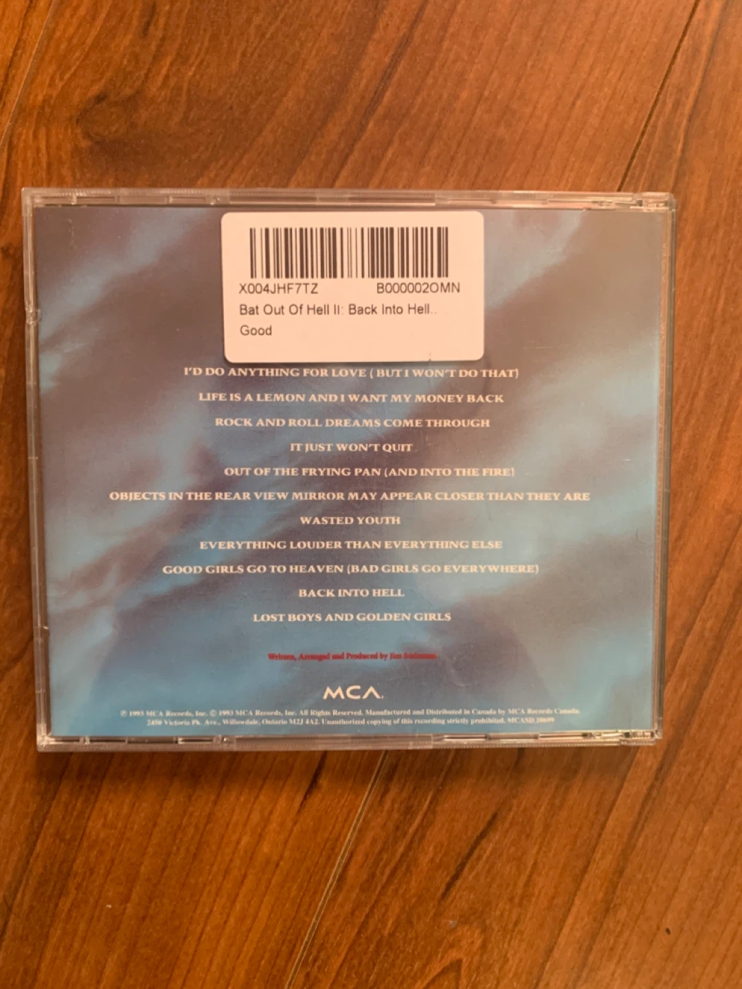 Meat Loaf Bat Out Of Hell II CD - photo 2