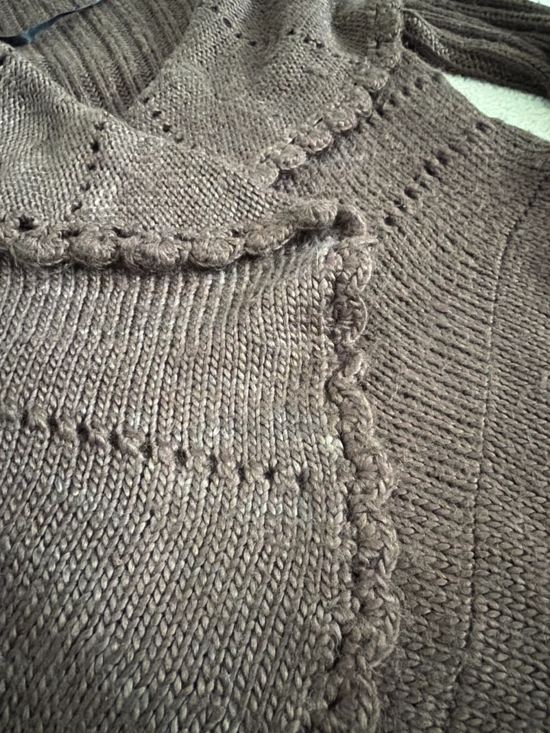 🧡Bellini Brown Knit Cardigan Sweater Size S - photo 2