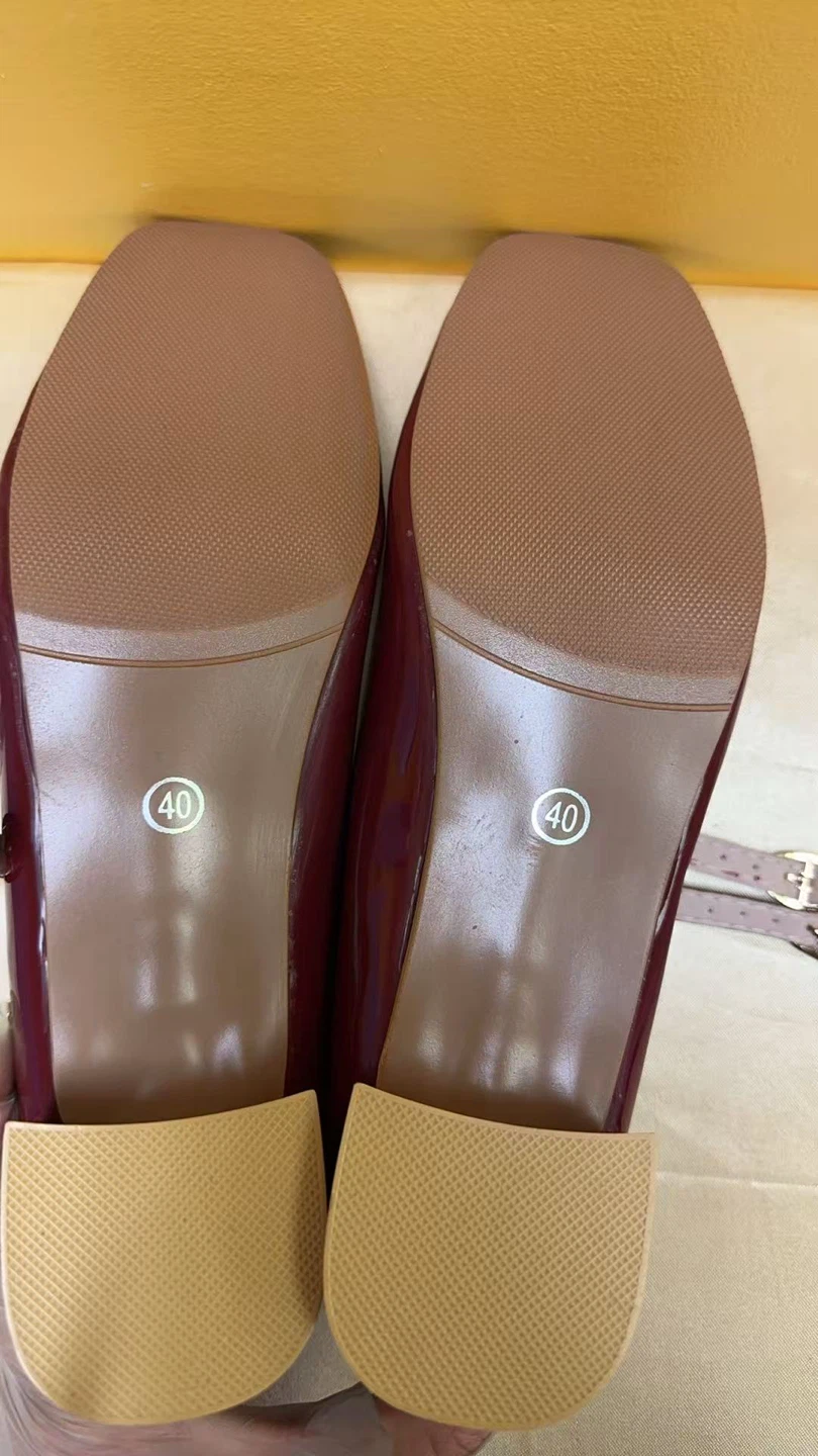 Women's Burgundy Patent Shoes - Size 40 - photo 3