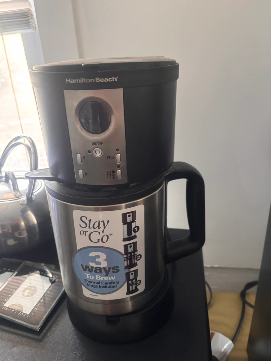 Hamilton Beach "Stay or Go" 3-Way Coffee Maker