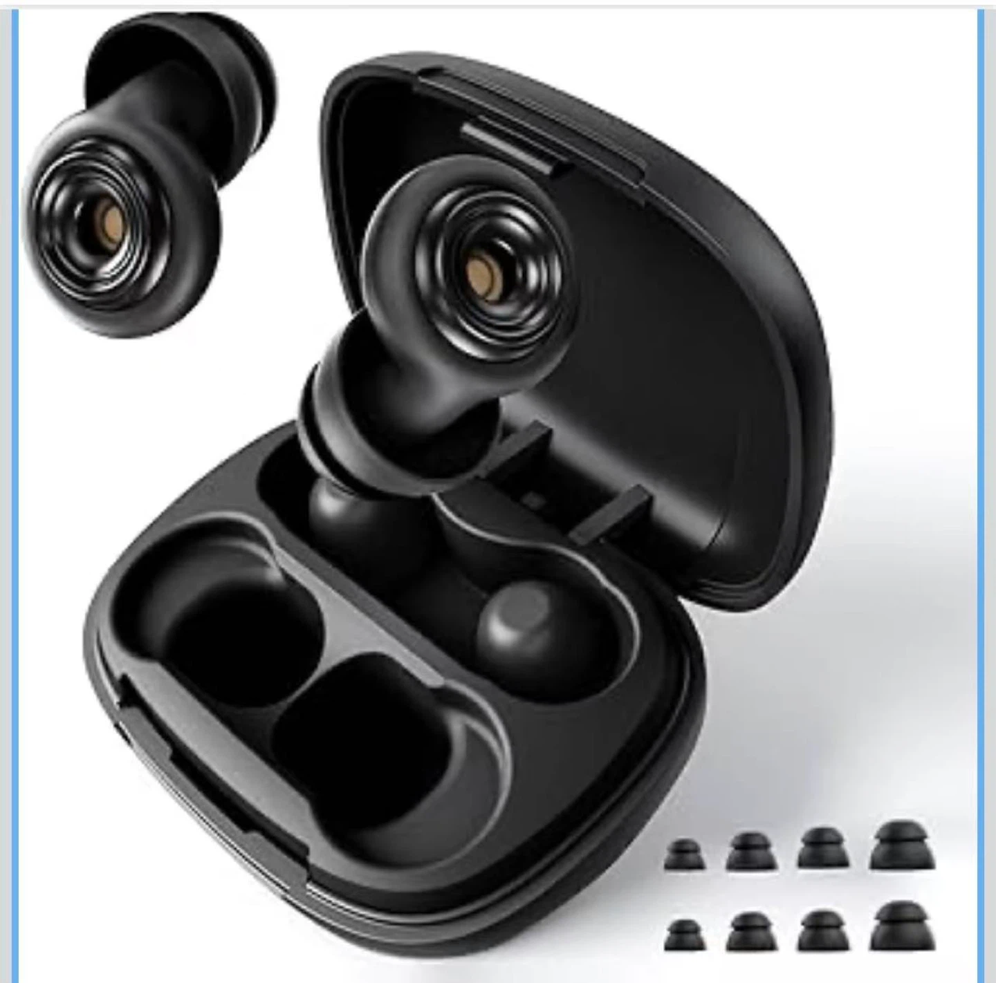 Black Wireless Earbuds with Noise Cancellation