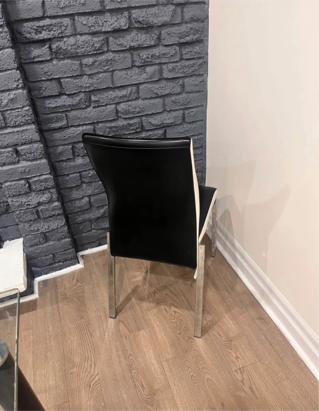 Glass Top Dining Table with 4 Black Chairs - photo 5
