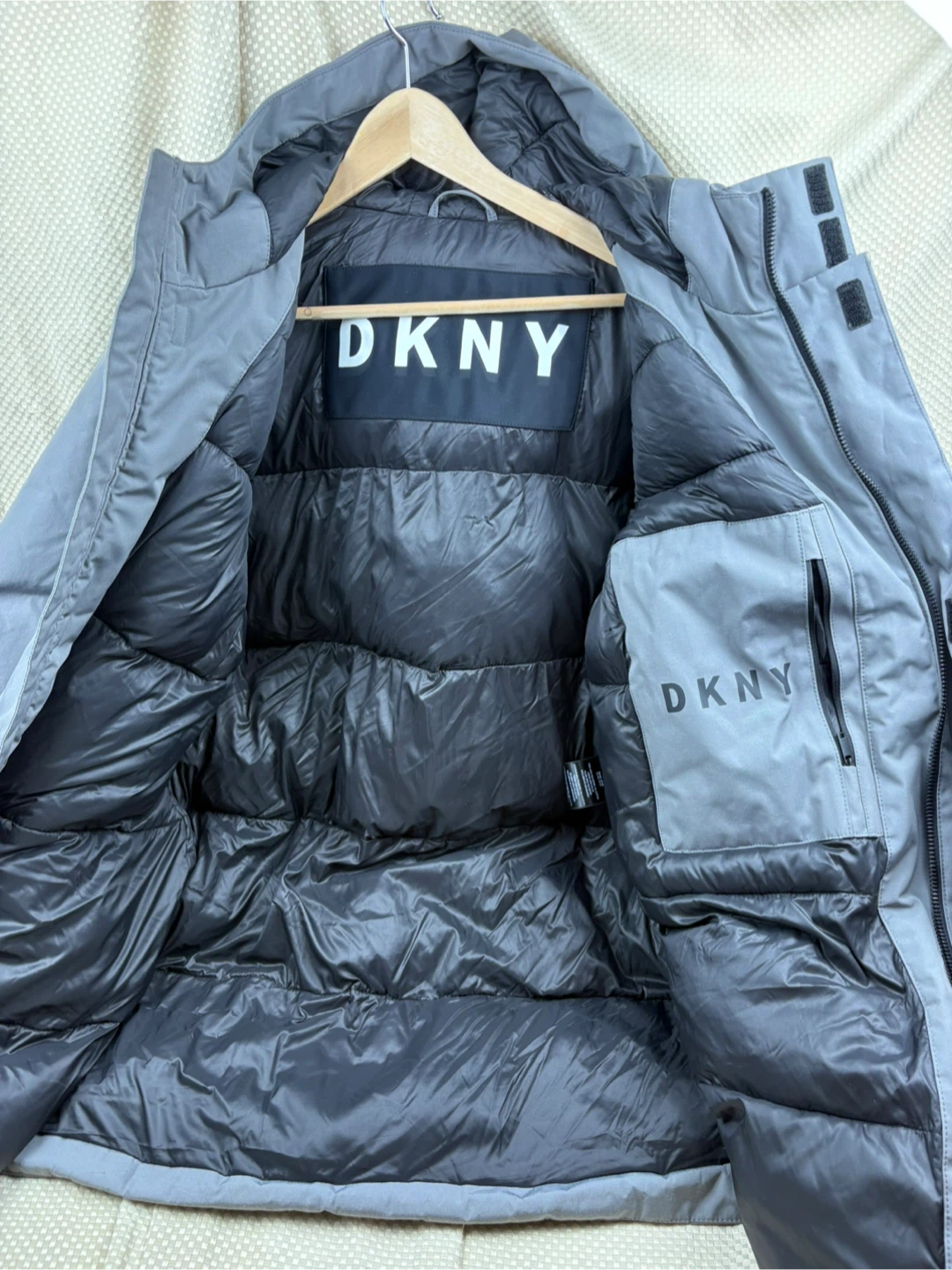 DKNY Grey Winter Parka Jacket XL - photo 3