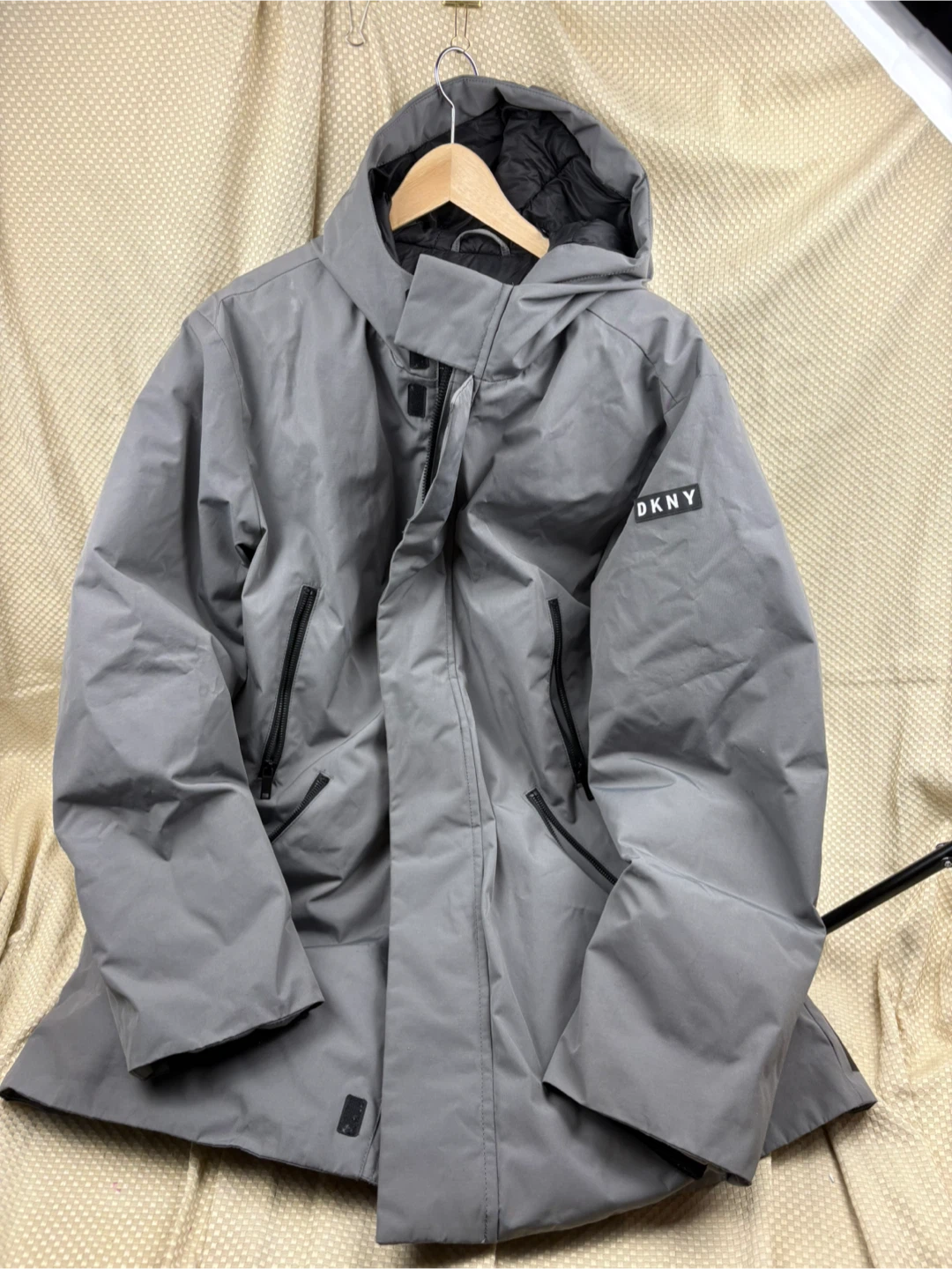 DKNY Grey Winter Parka Jacket XL