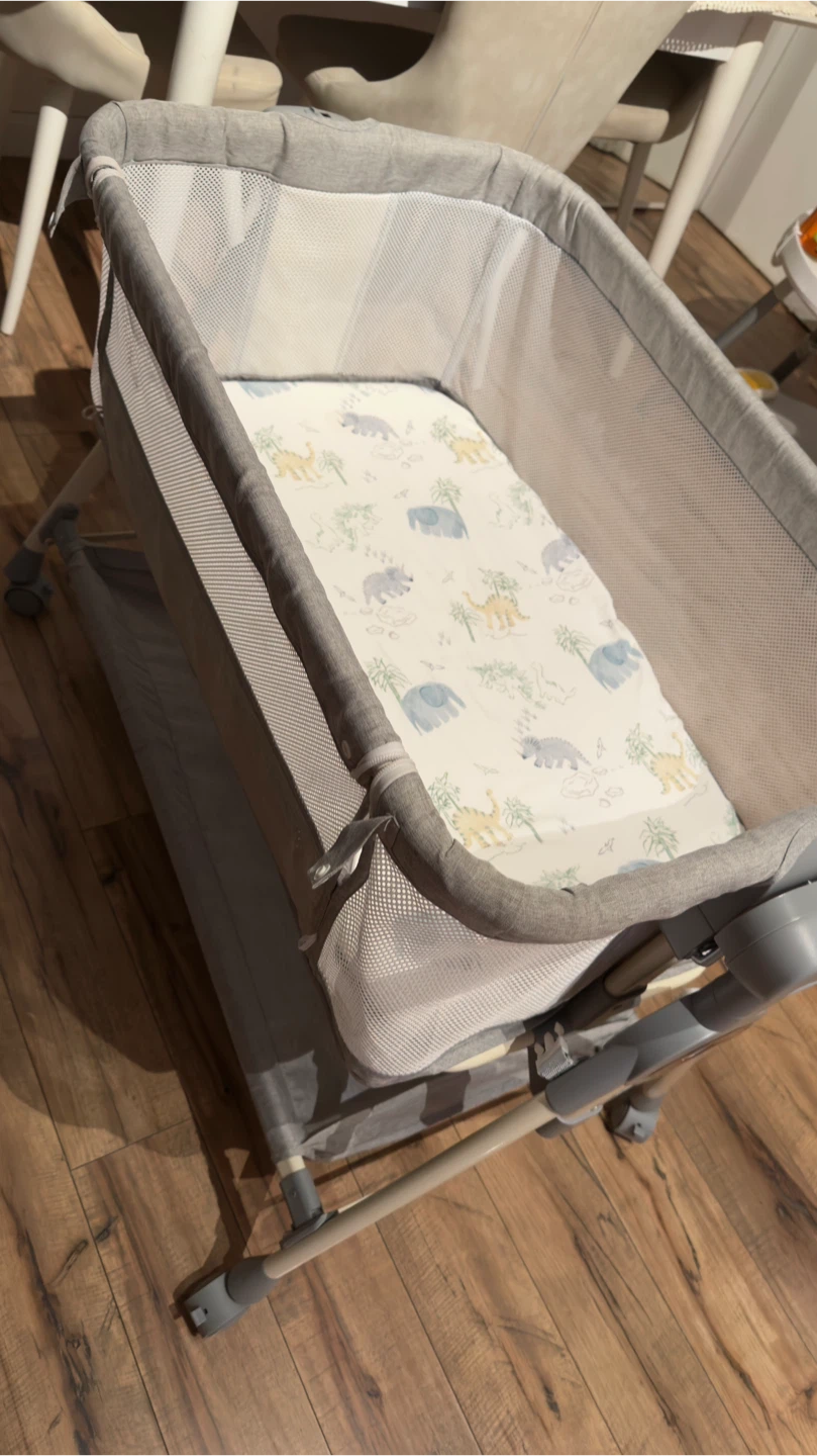 Grey Bassinet with Mattress Pad - photo 3