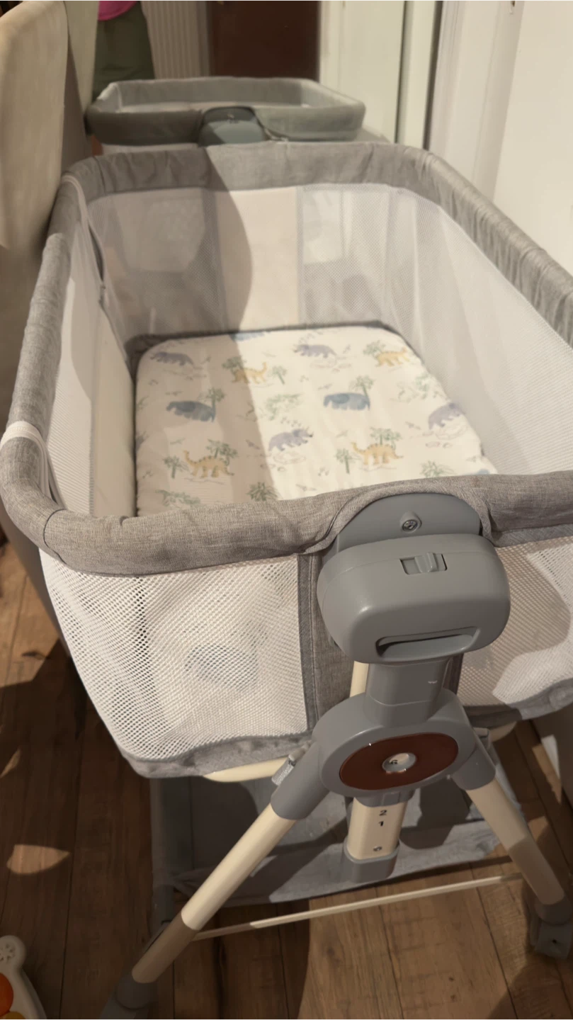Grey Bassinet with Mattress Pad - photo 2