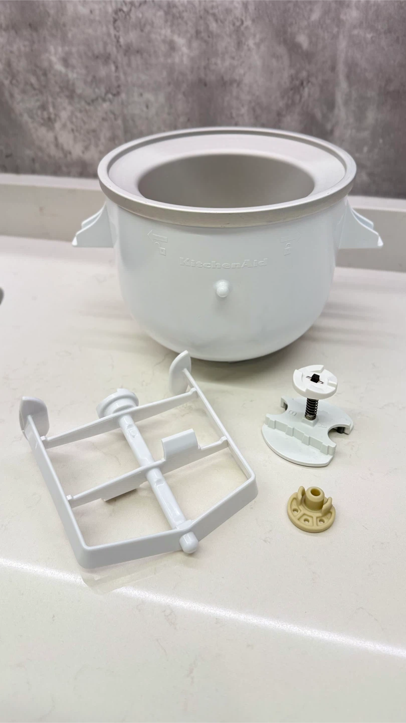 KitchenAid Ice Cream Maker Attachment Bowl and Parts 🧡
