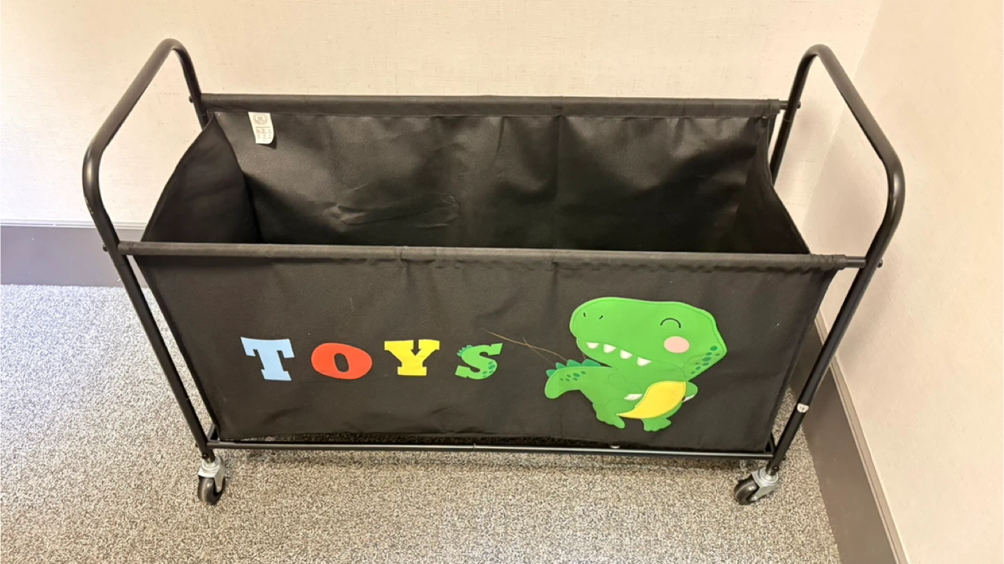 Kids Toy Storage Cart with Wheels