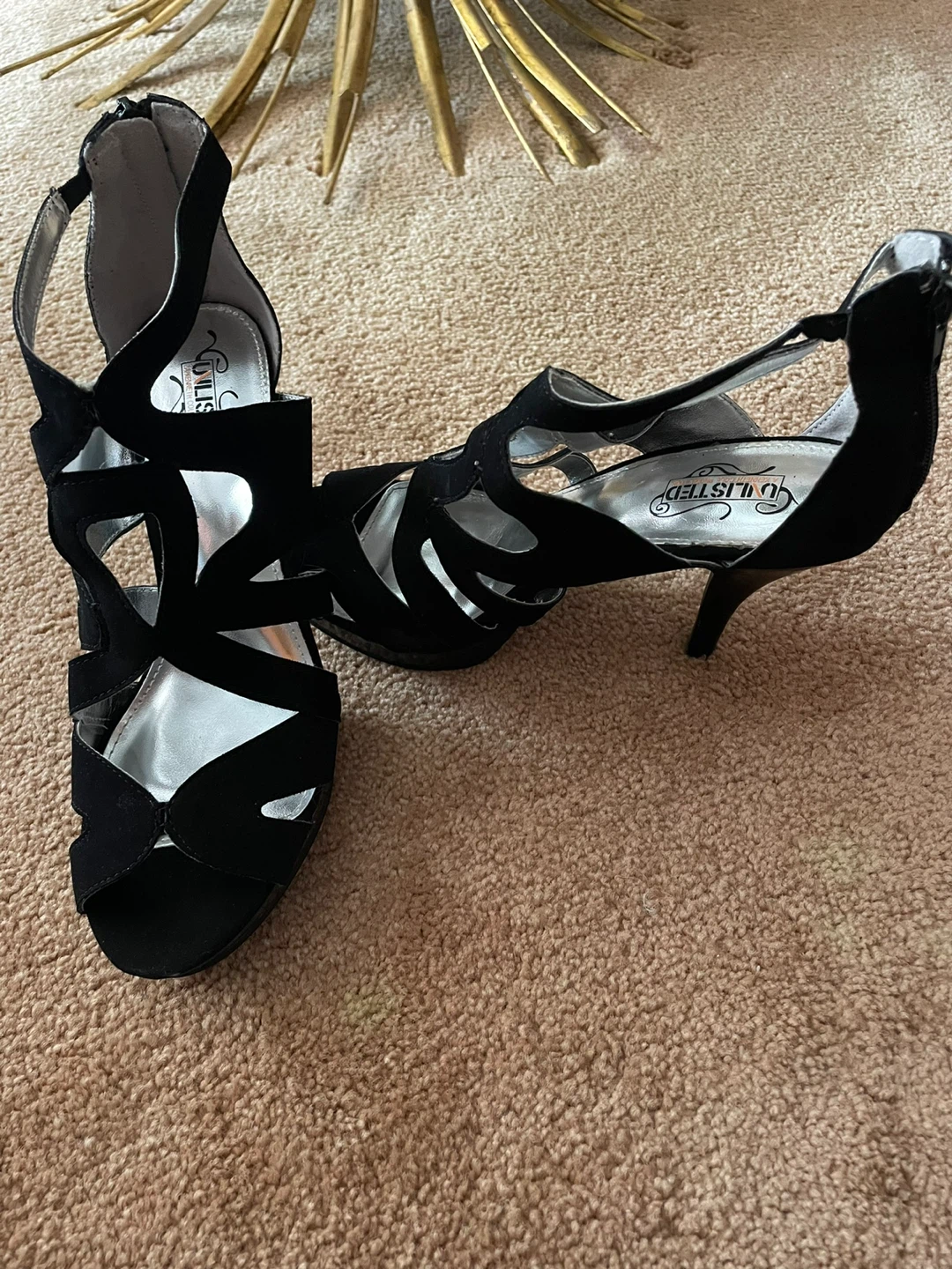 Unlisted Kenneth Cole Black Strappy Heels