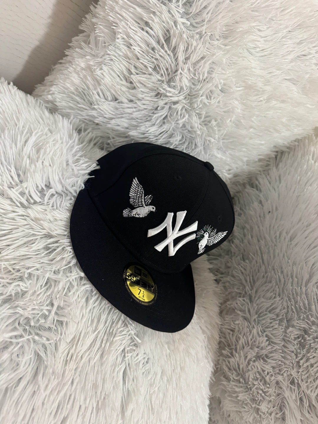 New Era 59FIFTY Fitted Hat - Black/White - Size 7 1/2