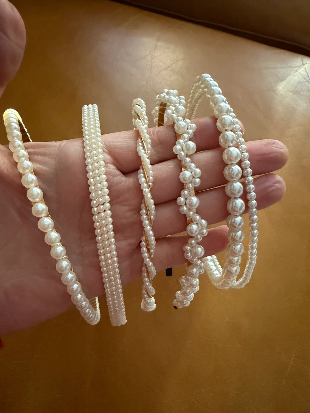 Pearl Headband set of 5 (for girls 10-15 years old)