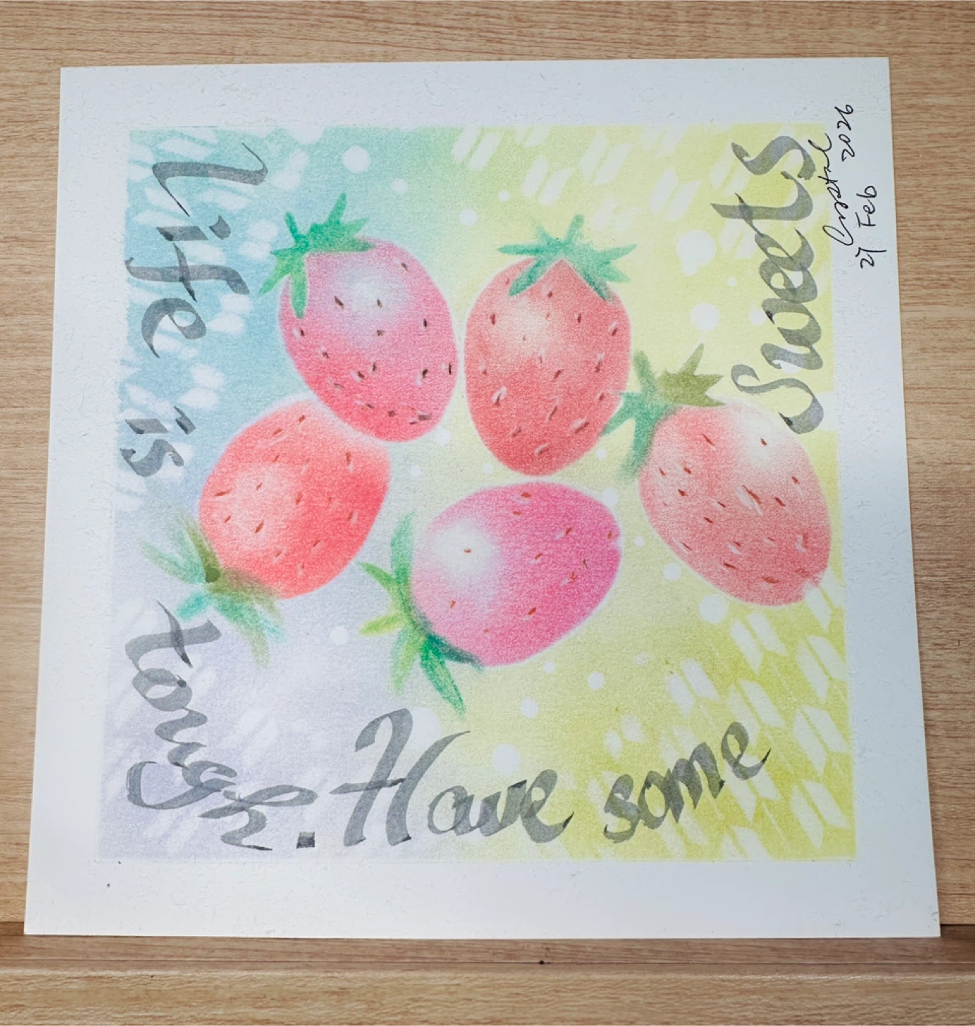 Hand-drawn Strawberries Artwork