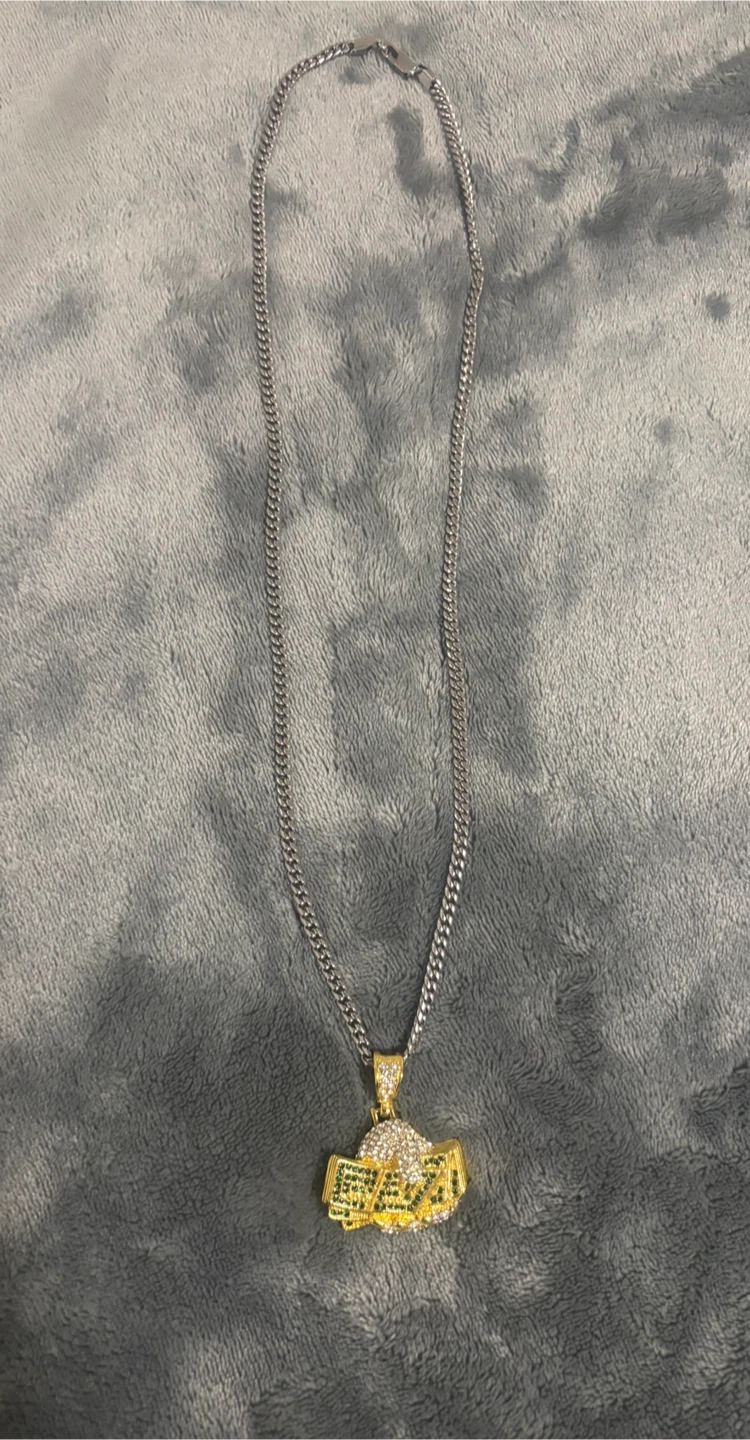 Cz 925 Silver 18k Gold PLATED chain - photo 2