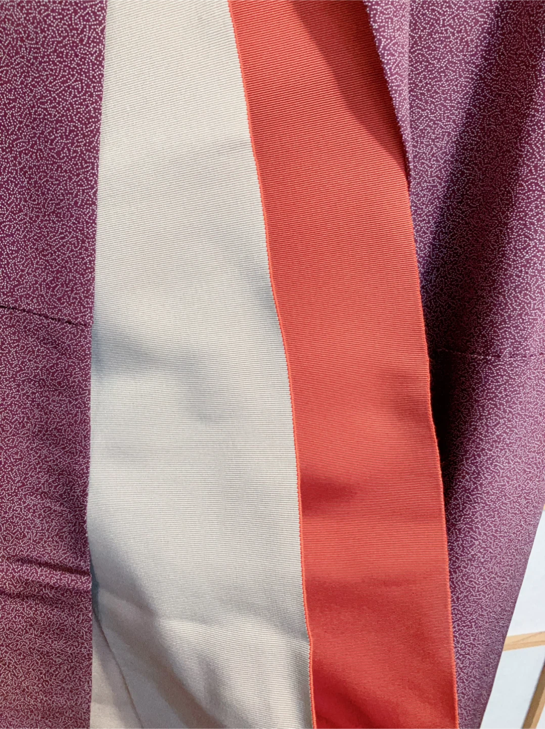 Purple Kimono with orange and Cream belt - photo 3