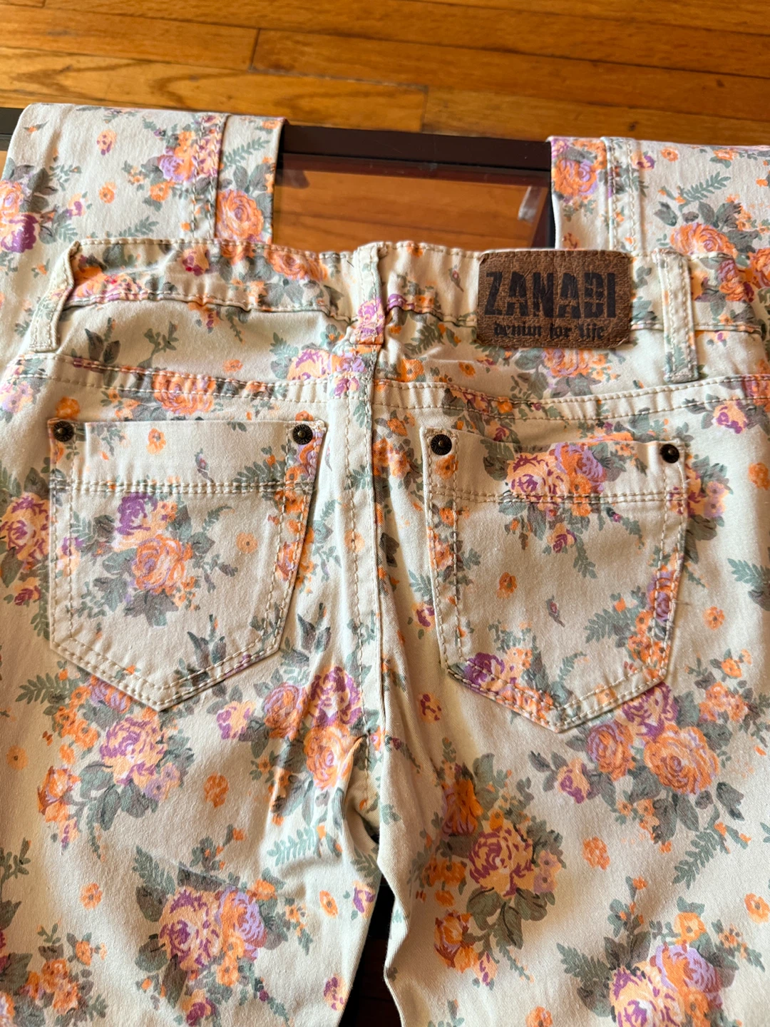 Zanadi Girls Floral Skinny Jeans Size 5 - photo 5