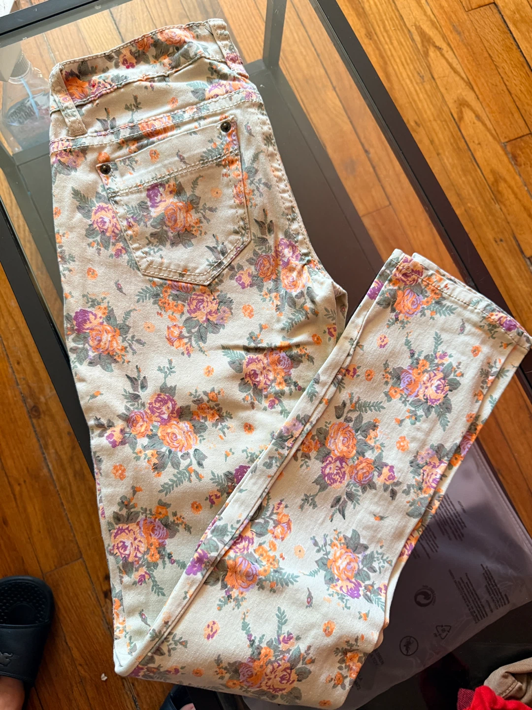Zanadi Girls Floral Skinny Jeans Size 5