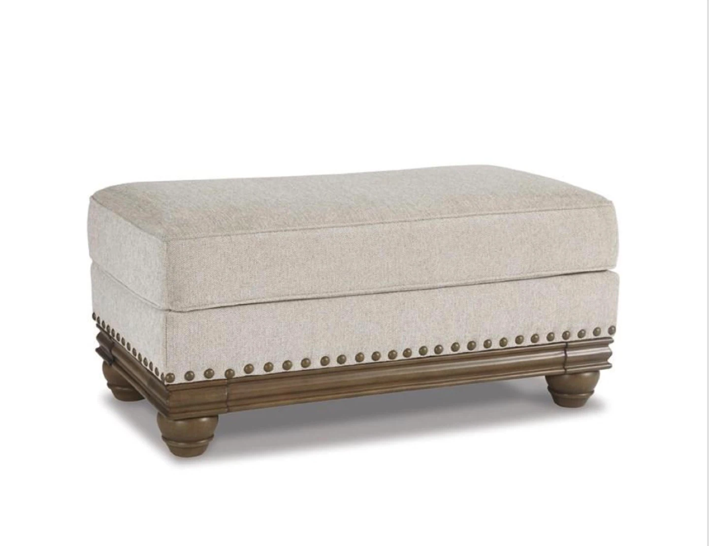 Cream Upholstered sofa , two Armchairs and an ottoman - photo 2