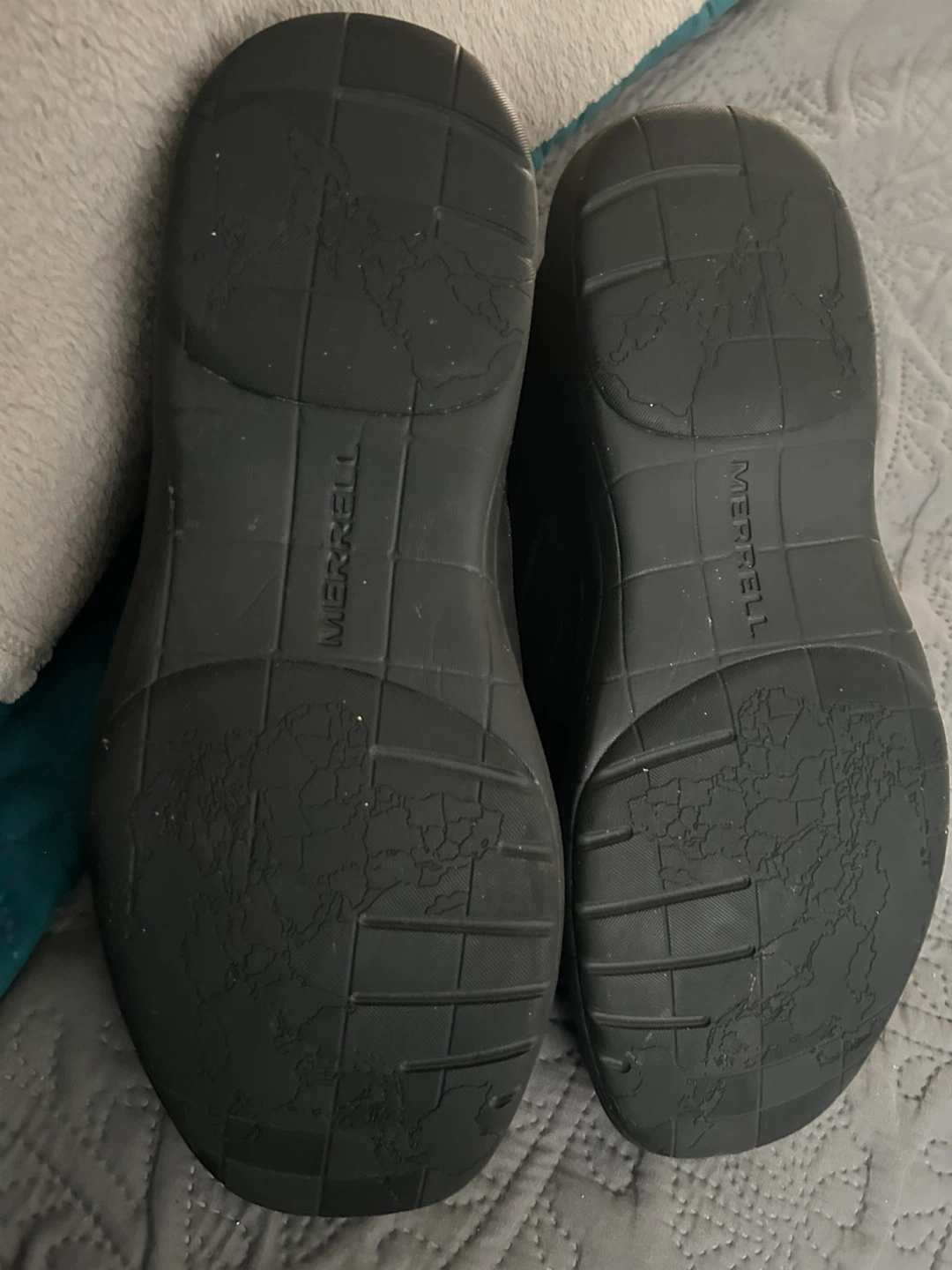 Merrell Men’s Black Leather Dress Shoes – Size 12W - photo 4