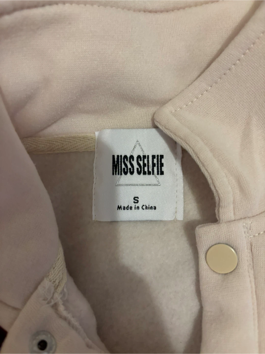 Miss Selfie Beige Cropped Pullover Size S - photo 2