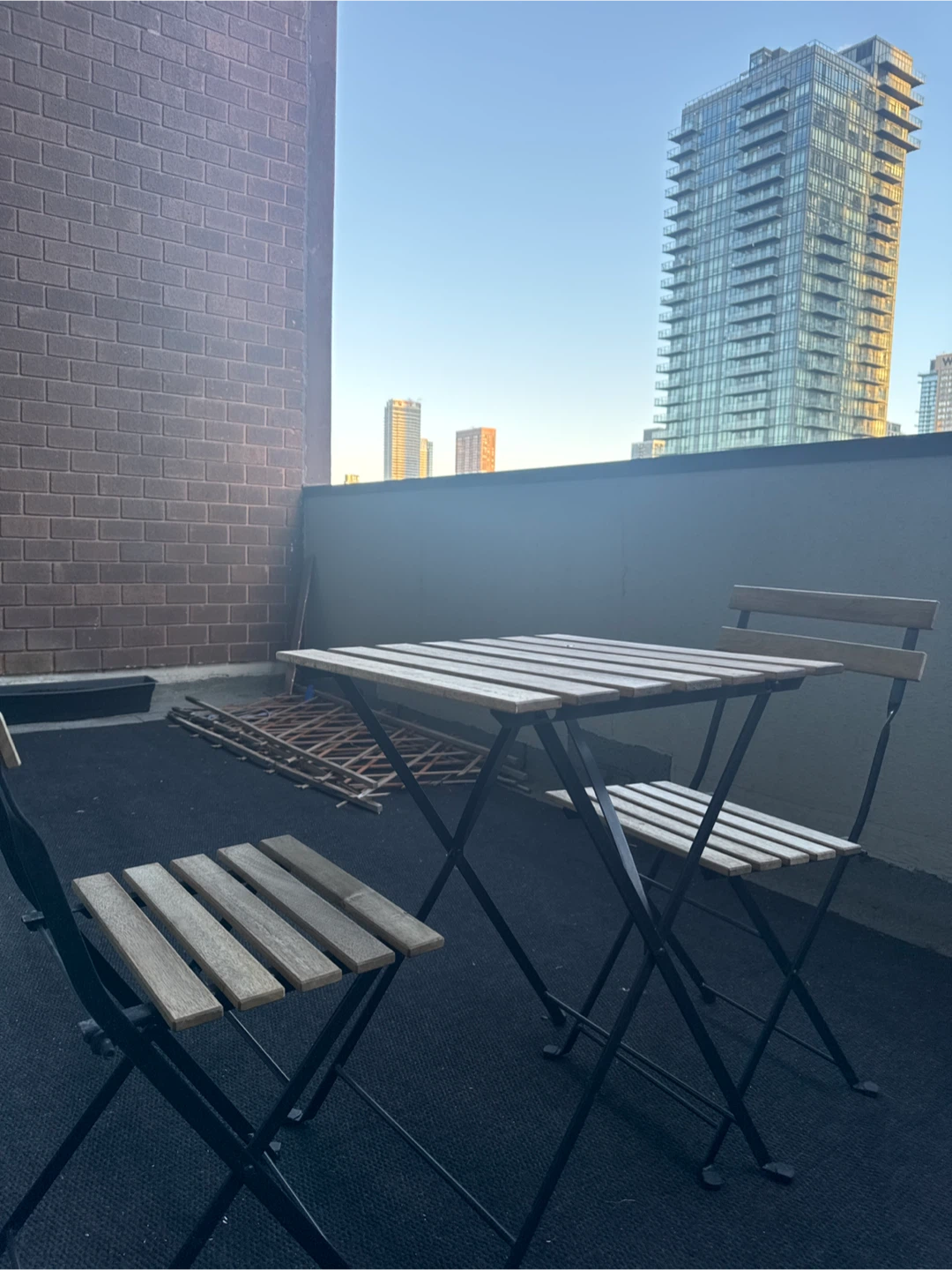 Folding Patio Table and Chairs Set