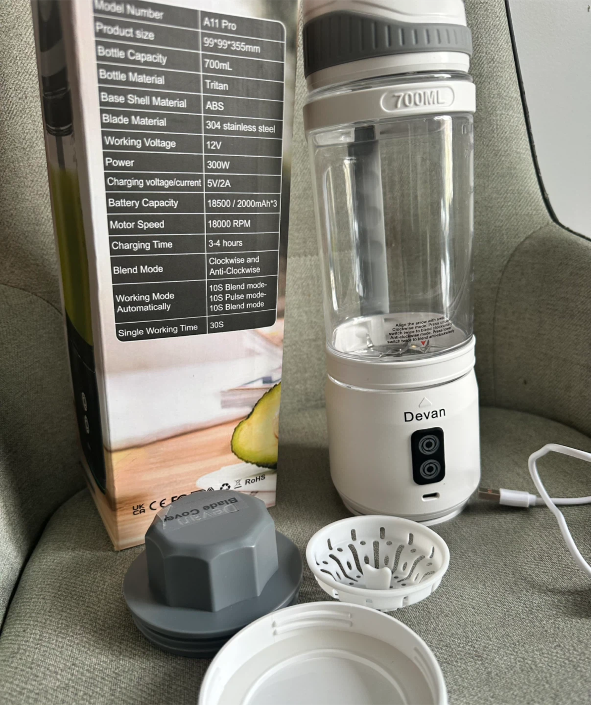 Devan A11 Pro Intelligent Blender - 700mL - photo 2