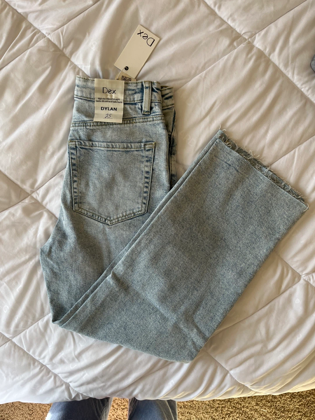 Brand New Dex Dylan High Rise Relaxed Straight Jeans - Size 25 - photo 2