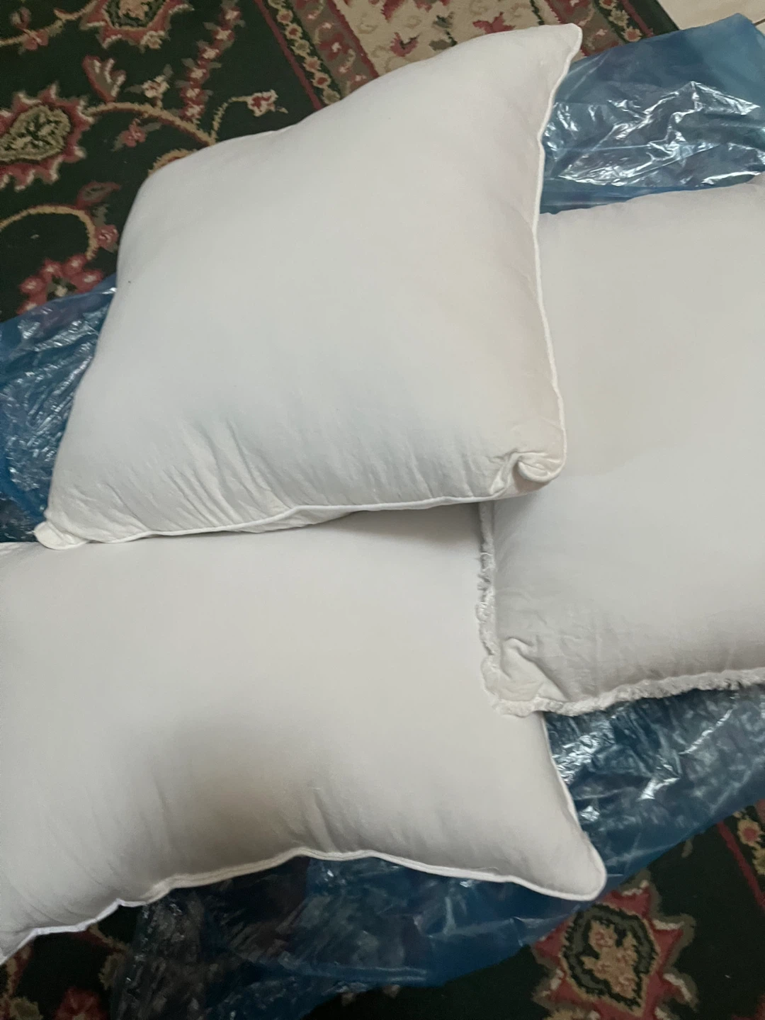 NEW Set of 3 White Throw Pillows - photo 2