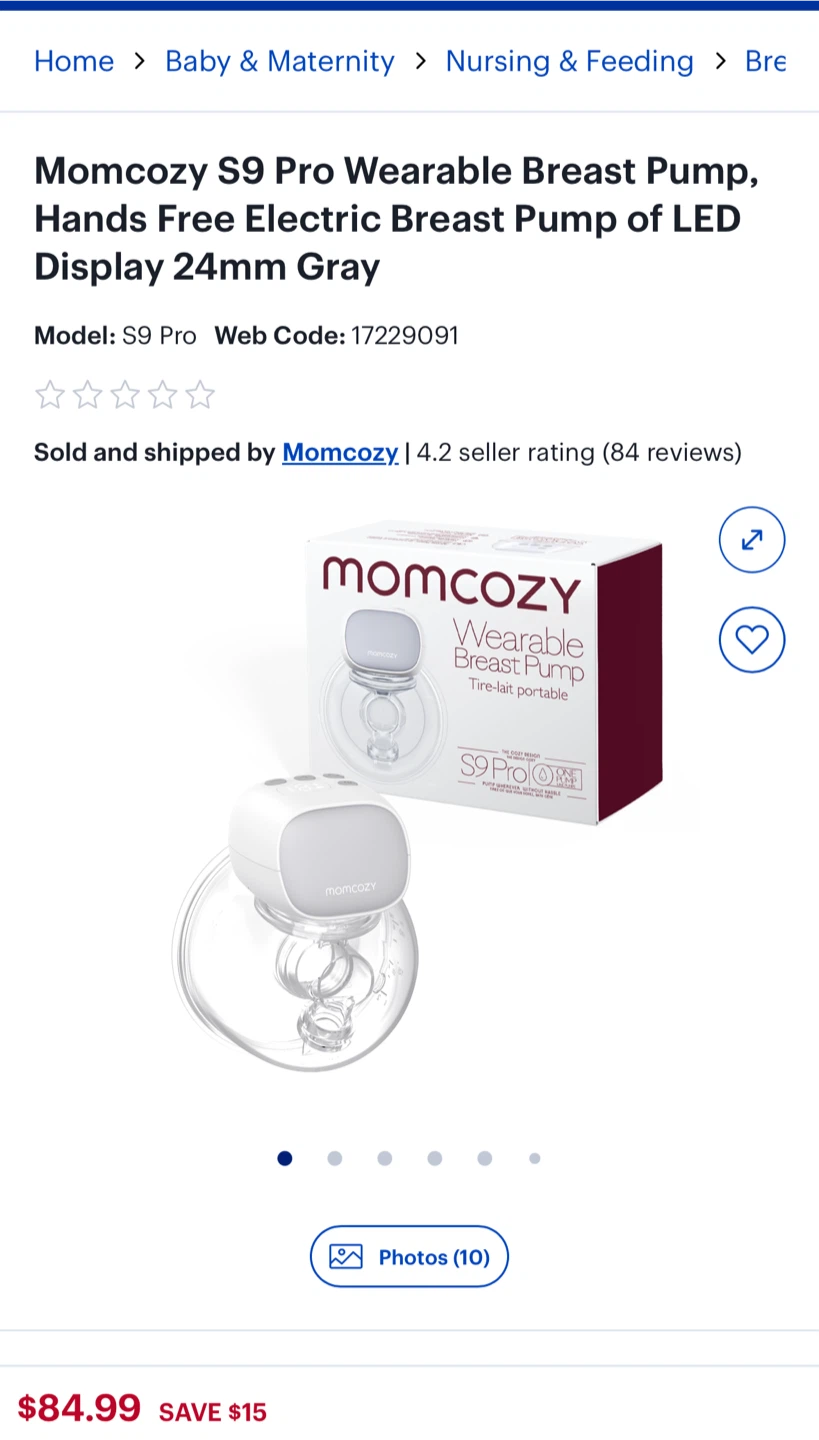 open box, appears new Momcozy S9 Pro Wearable Breast Pump